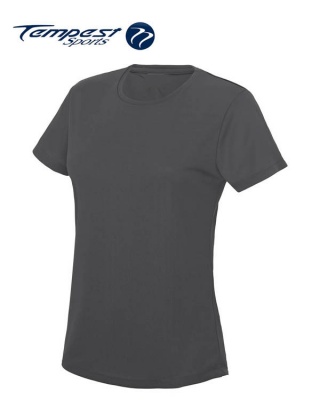 Tempest Women's Charcoal Grey Training T-shirt